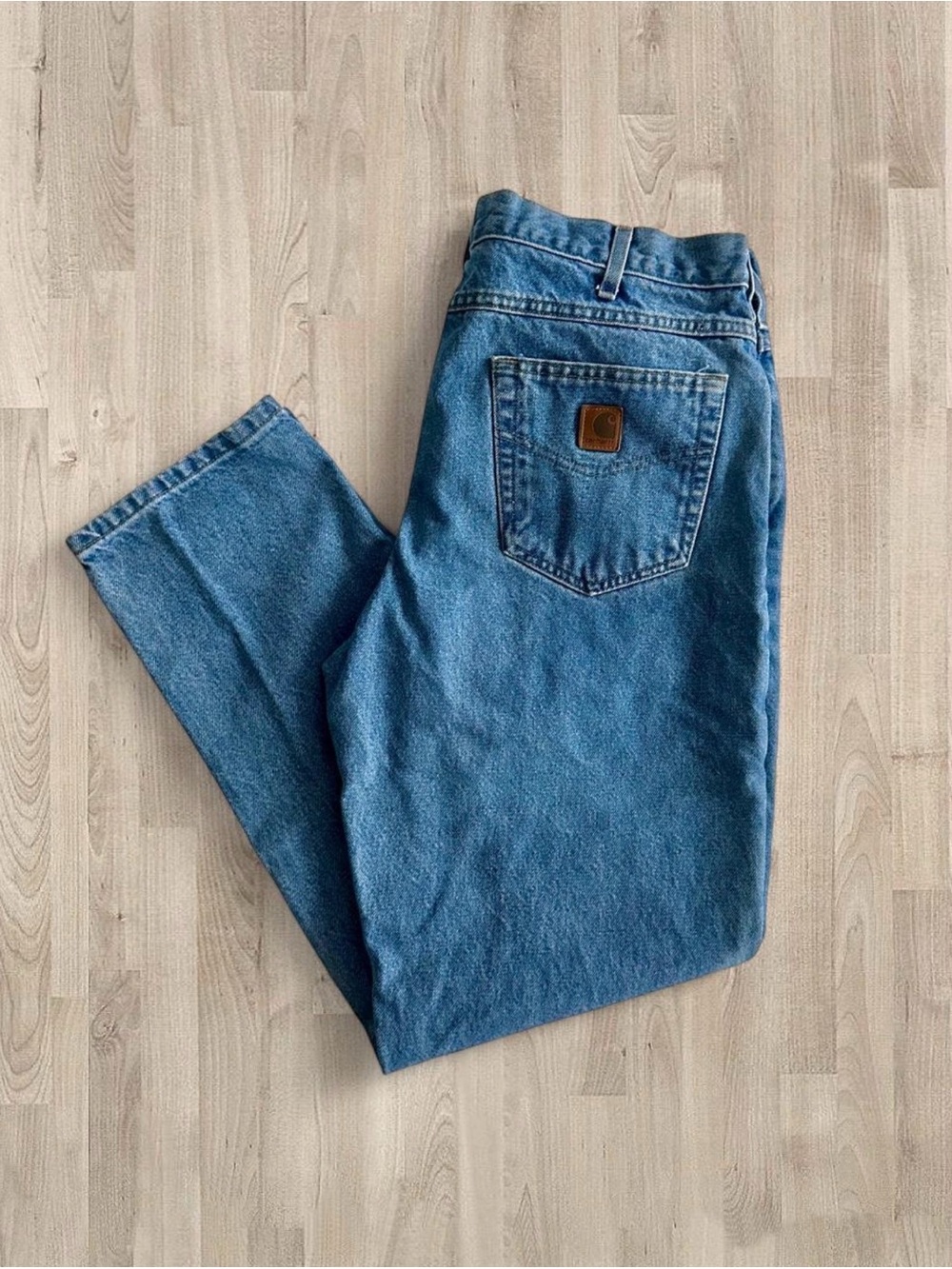 Carhartt Men's Relaxed Denim Jeans in Medium Blue